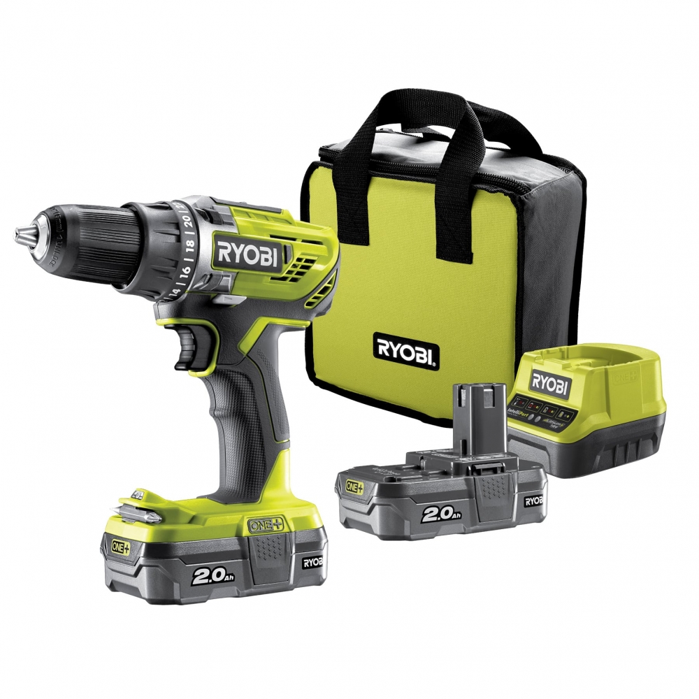 ONE + / Дрель-шуруповерт RYOBI R18DD3-220S