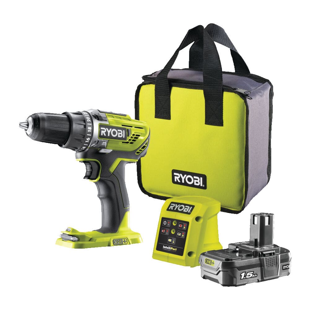 ONE + / Дрель-шуруповерт RYOBI R18DD3-120S